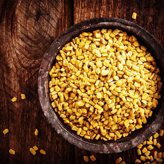 Fenugreek Seeds or Methi dana used in EltheCook Readymade Tadka (Tempered SPice blends). Shipping worldwide