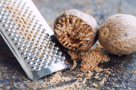 Nutmeg used in EltheCook Readymade Tadka (Tempered SPice blends). Shipping worldwide