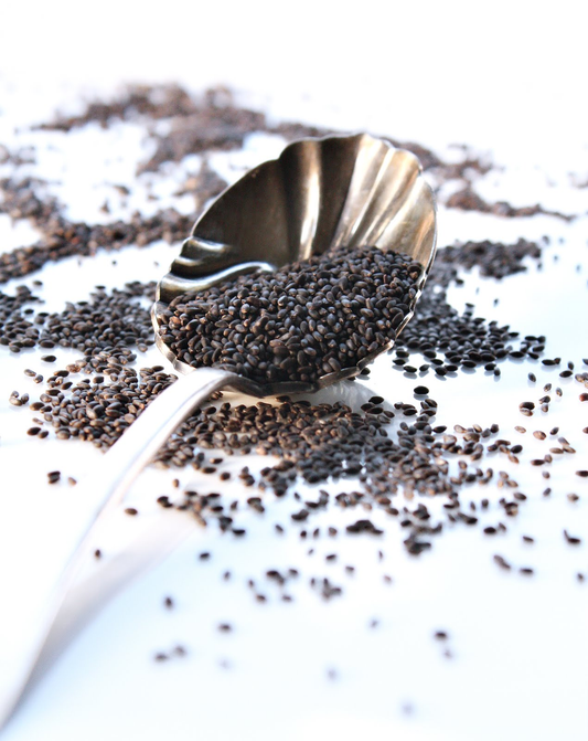 Basil Seeds or Sabja used in EltheCook Readymade Tadka (Tempered SPice blends). Shipping worldwide