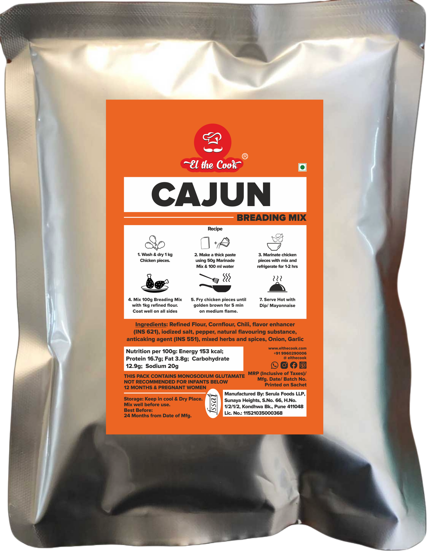 Crispy Cajun Breading Mix - Bulk Pack 1 kg